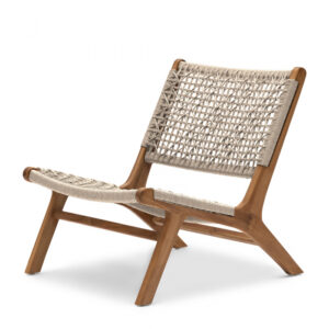 El Nido Outdoor Lounge Chair Ecru by RIVIÈRA MAISON