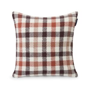 Checked Cotton Heavy Twill Pillow Cover