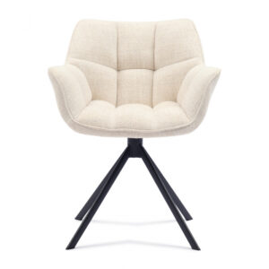 Carnaby Dining Armchair, Turn Leg, Ivory White (Bild zeigt Anti. White)