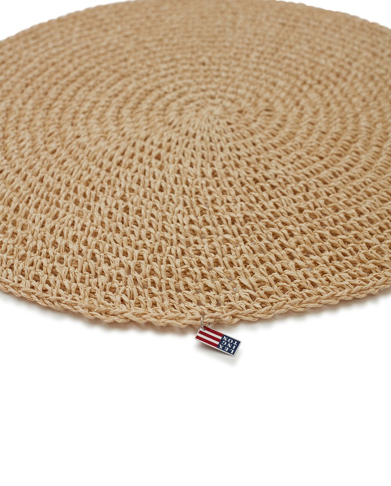 Round Recycled Paper Straw Placemat (Diam 38cm) Interior Stories