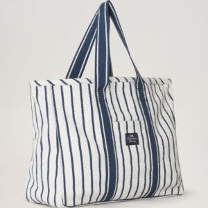 Striped Recycled Cotton Cooler Bag