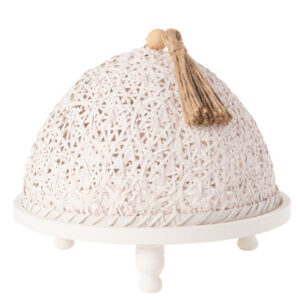 J-Line Jolipa Glocke Holz Fichte weiss