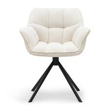 Carnaby Dining Armchair, Turn Leg, Stoff White Sand, SONDERANGEBOT(Set von 5 Stühlen)