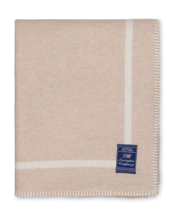 Bear Jacquard Recycled Wool Throw 130x170 cm
