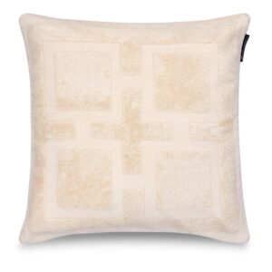Graphic Organic Cotton Velvet Pillow Cover 50x50
