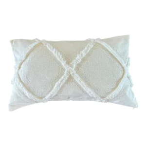 Pillow Cover Boho Fransen - Offwhite - 50x30