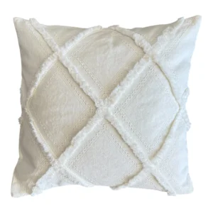 Pillow Cover Boho Fransen - Offwhite - 50x50