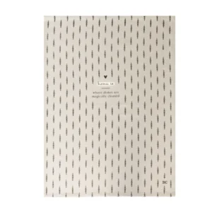 BASTION Kitchen Towel / Home is where dishes are magically cleaned 50x70cm