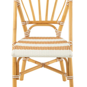 J-Line by Jolipa Stuhl Rattan Beige/Weiß