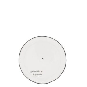 BASTION Dessert Plate White/Homemade Happiness Ø16cm