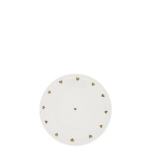 BASTION Plate White/Hearts allround Ø 15cm