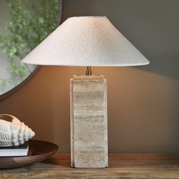 Cone Bouclé Lampshade white by Rivièra Maison – Bild 4