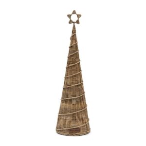 Rustic Rattan Tree Swirl Decoration by Rivièra Maison
