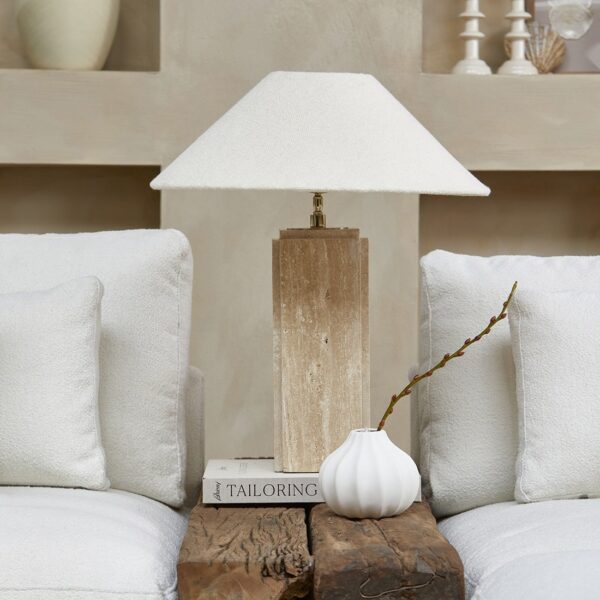 Cone Bouclé Lampshade white by Rivièra Maison – Bild 5