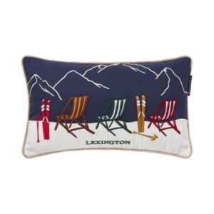 Ski Resort Organic Cotton Twill Pillow 50x30