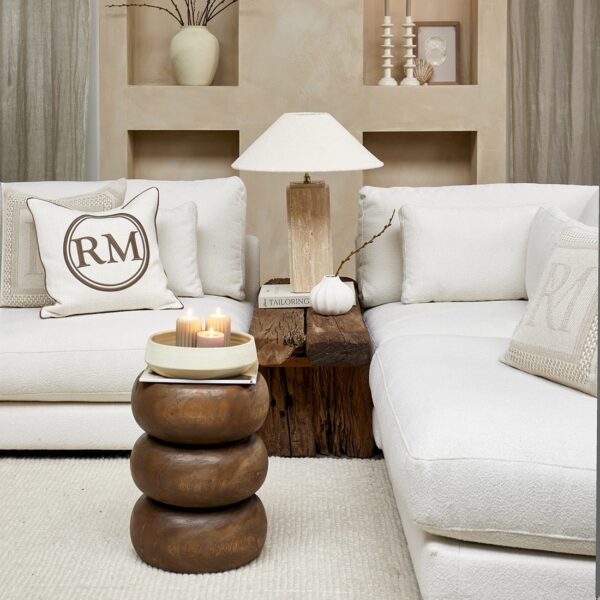Cone Bouclé Lampshade white by Rivièra Maison – Bild 2
