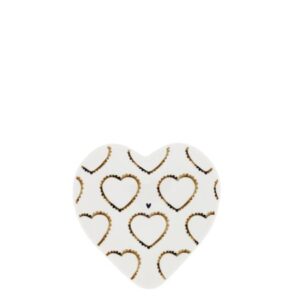 BASTION Spoonholder "hearts" braun 13x13