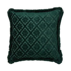 Jacquard Viscose/Cotton Fringe Pillow Cover 50x50