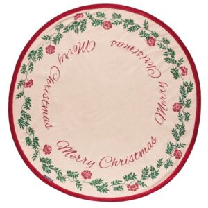 Jute/Cotton Christmas Tree Mat (diam 110cm) by Lexington