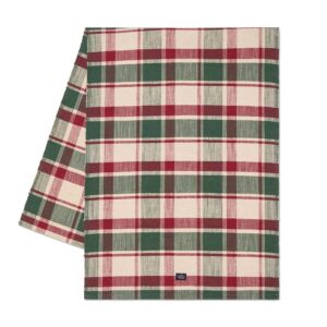 Checked Organic Cotton Rib Runner 50x250 by Lexington