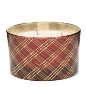 RM Classic Tartan Scented Candle M, Ø 13cm by Rivièra Maison