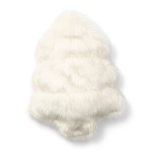 Fluffy Tree Faux Fur Box Pillow by Rivièra Maison