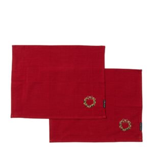 Christmas Wreath Placemat Set Of 2 pcs