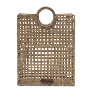 Rustic Rattan Sisi Magazine Holder by Rivièra Maison