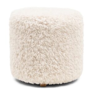 Bowery Footstool White Lion Ø 45cm
