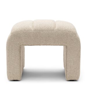 Brera Footstool Natural Grey 48x52x65