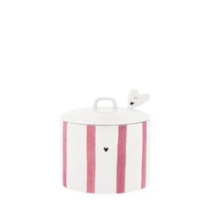 BASTION Sugar Bowl White/Rose Big Stripe 9x8.5
