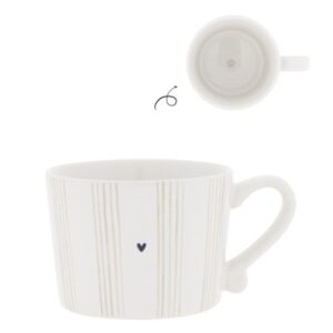 BASTION Cup White sm/Stripes cream 8.5x7x6