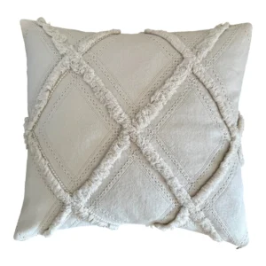 Pillow Cover Boho Fransen - Beige - 50x50