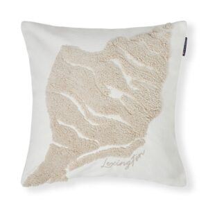 Rug Shell Recycled Cotton Canvas Pillow Cover 50x50 White/Beige