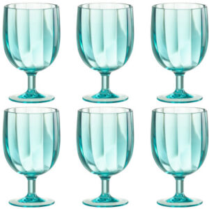 Weinglas aus Kunststoff blau by J-line