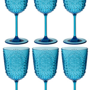 Weinglas aus Kunststoff azur by J-line
