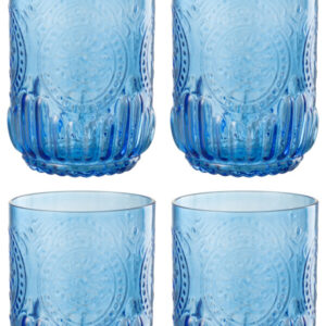Wasserglas Maya Blau by J-line