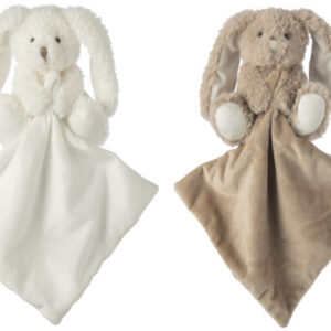 Kaninchen Kuscheltier Weiß/Beige 10x7x15 by J-Line