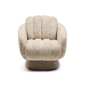 Scotia Swivel Armchair Vintage Velvet Classic Cream 97x89x91, Drehbar by RIVIÈRA MAISON