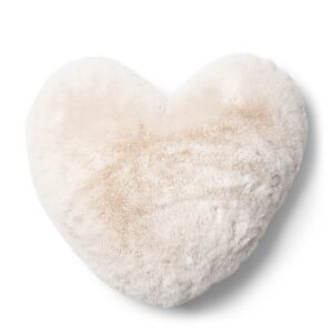 Heather Heart Faux Fur Pillow by Rivièra Maison