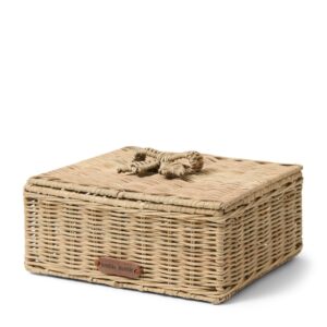 Rustic Rattan Bow Storage Box M 25x13x20 by Rivièra Maison