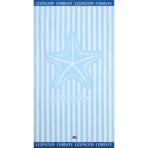 Summer Cotton Terry Beach Towel, Blue 180x100cm