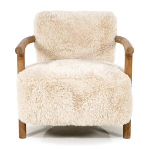 Glenn Armchair Cloud Fur Armchair by RIVIÈRA MAISON