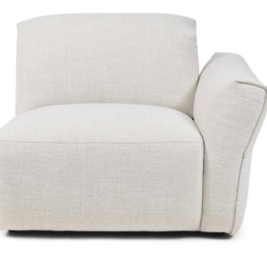 Isola Corner Arm Right Rich Tweed Antique White 91x100x70 by Rivièra Maison