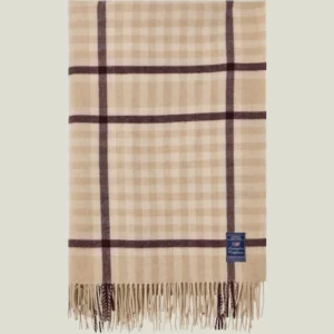 Lexington Checked Recycled Wool Throw 130x170