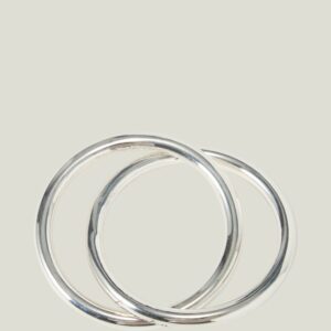 Lexington Double Napkin Ring aus messing, silber