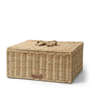 Rustic Rattan Bow Storage Box L 36x20x30 by Rivièra Maison