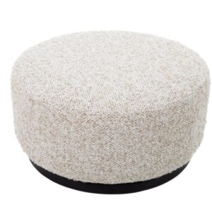 Flamant Hocker LUCAS, drehbar, Ø 60, tweed beige
