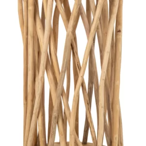 Bar-Tisch Zweige Rund Teakholz Naturell Ø60x110 by J-Line
