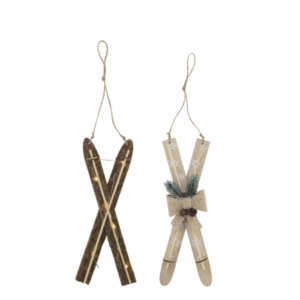 Ski mit LED und Schleife 2pcs